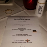 "Noche de cocktails y foie" con Brassclub. 